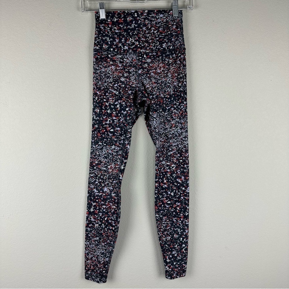 Lululemon Black Water Blossom Floral Align Pant Athletic Athleisure Leggings 4